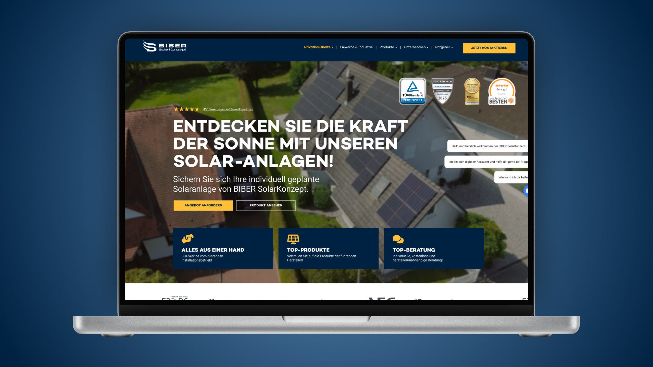 BIBER SolarKonzept – Projektansicht