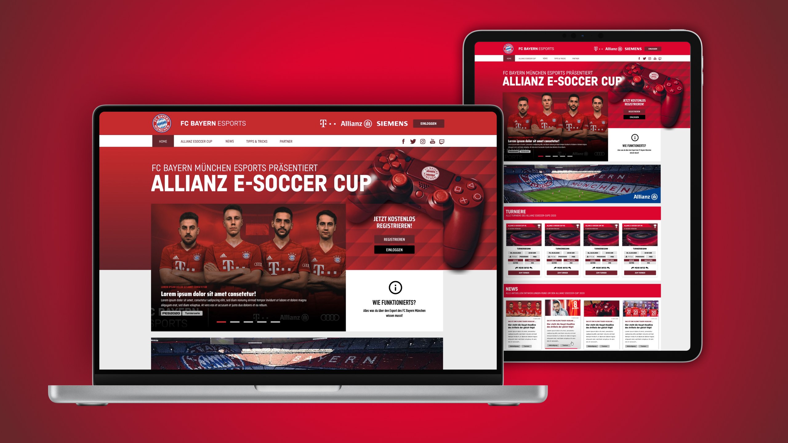 FC Bayern E-Sports – Projektansicht